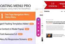 Photo of [Download-S1] WP Floating Menu Pro v2.0.6 - One page navigator, sticky menu for WordPress