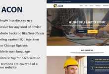 Photo of [Download-S1] Acon v1.5 - Architecture and Construction Website CMS