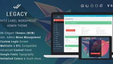 Photo of [Download-S1] Legacy v6.3 - White label WordPress Admin Theme