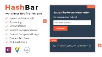 Photo of [Download-S1] HashBar Pro v1.1.0 - WordPress Notification Bar
