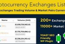 Photo of [Download-S1] Cryptocurrency Exchanges List Pro v1.8.3 - WordPress Plugin