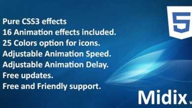 Photo of [Download-S1] Midix - CSS3 Animation Effects Without Jquery