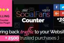 Photo of [Download-S1] SocialFans v5.0.2 - WP Responsive Social Counter Plugin