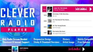 Photo of [Download-S1] CLEVER v1.3 - HTML5 Radio Player With History - Shoutcast and Icecast - WordPress Plugin
