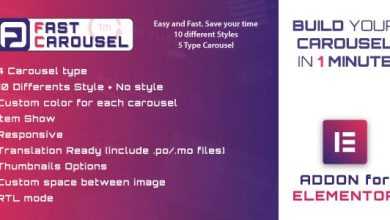 Photo of [Download-S1] Fast Carousel for Elementor v1.0 - WordPress Plugin