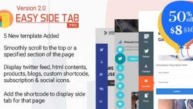 Photo of [Download-S1] Easy Side Tab Pro v2.0 - Responsive Floating Tab Plugin For Wordpress