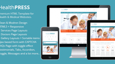 Photo of [Download-S2] HealthPress v1.1 - Health and Medical HTML Template