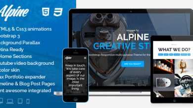 Photo of [Download-S2] Alpine - Responsive One Page Parallax HTML Template