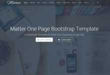 Photo of [Download-S2] Matter - Creativemarket OnePage Business Template