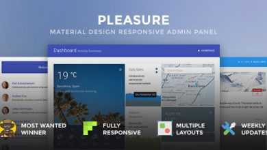 Photo of [Download-S2] Pleasure - Material Design Responsive Admin Pane