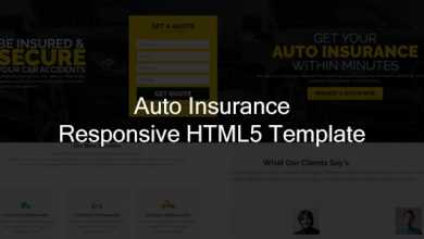 Photo of [Download-S2] Jr. Auto Insurance Landing Page - Responsive HTML5 Template