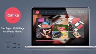 Photo of [Download-S2] Ronika v1.4 - One Page/Multi Page WordPress Theme