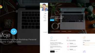 Photo of [Download-S2] Moje v1.2 - Responsive Bootstrap Personal Resume vCard HTML/CSS Theme