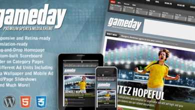 Photo of [Download-S2] Gameday v3.0 - Themeforest Wordpress Sports Media Theme