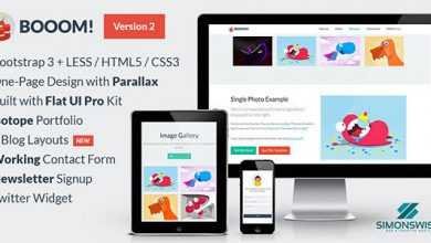 Photo of [Download-S2] Booom! - One-Page Flat UI Pro Bootstrap 3 Template