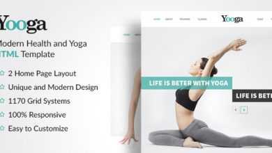 Photo of [Download-S2] Yooga - Modern Health and Yoga HTML Template