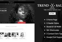 Photo of [Download-S2] Trend Salon - HTML Salon Template