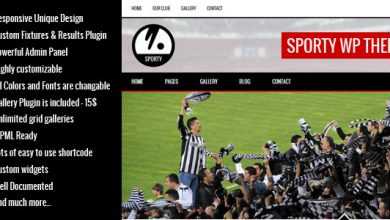 Photo of [Download-S2] SPORTY - Responsive Wordpress Theme for Sport Clubs