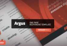 Photo of [Download-S2] Argus - Themeforest One Page Responsive Template