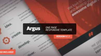 Photo of [Download-S2] Argus - Themeforest One Page Responsive Template