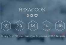 Photo of [Download-S2] Hexagoon - Coming Soon / Domain Name Sale Template