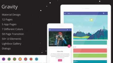 Photo of [Download-S2] Gravity - Material Mobile & App Template