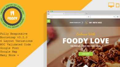Photo of [Download-S2] Foody – Responsive Restaurant HTML5 Template