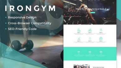 Photo of [Download-S2] IronGym Landing Page HTML