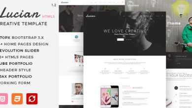 Photo of [Download-S2] Lucian v1.2 - Multi-Concept Creative HTML5 Template
