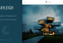 Photo of [Download-S2] Rayleigh v1.0 - A Responsive Minimal Architect Template