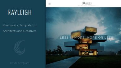 Photo of [Download-S2] Rayleigh v1.0 - A Responsive Minimal Architect Template