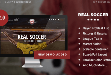 Photo of [Download-S2] Real Soccer v2.20 - Sport Clubs Responsive WP Theme