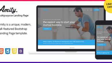 Photo of [Download-S2] Amity - HTML5 Bootstrap Landing Page Templates