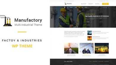 Photo of [Download-S2] Manufactory v1.0 - Multi-Industrial WordPress Theme