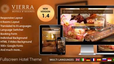 Photo of [Download-S2] Vierra v1.4 - Responsive Hotel Wordpress Theme