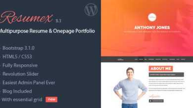 Photo of [Download-S2] ResumeX v5.1 - Multipurpose Resume & One Page Portfolio