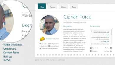 Photo of [Download-S2] FaxyCard - Clean Fixed vCard HTML Template