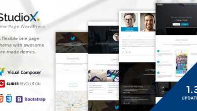 Photo of [Download-S2] StudioX v1.3 - One Page WordPress