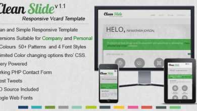 Photo of [Download-S2] Clean Slide Themeforest Responsive HTML Template / Vcard
