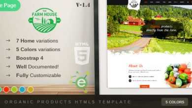 Photo of [Download-S2] The Farm House - One Page Organic Food, Fruit and Vegetables Products HTML5 Template