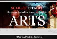 Photo of [Download-S2] Scarlet Citadel – Bright Scrollable Event Web Flyer