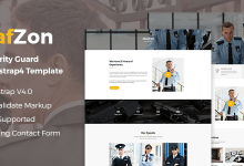Photo of [Download-S2] SafZon - Security Guard Bootstrap 4 Template