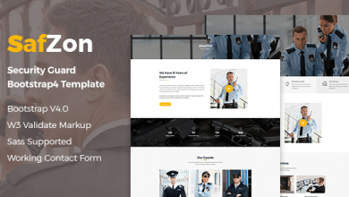 Photo of [Download-S2] SafZon - Security Guard Bootstrap 4 Template