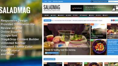Photo of [Download-S2] SaladMag v1.6 - Responsive WordPress Magazine Theme