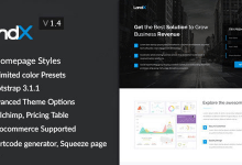 Photo of [Download-S2] LandX v1.4.4 - Multipurpose Wordpress Landing Page