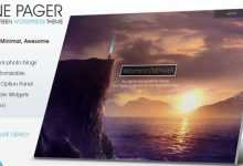 Photo of [Download-S2] One Pager - Creativemarket Full Screen Theme