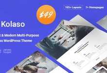 Photo of [Download-S2] Kolaso v1.1.0 - Modern Multi-Purpose WordPress Theme