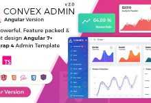 Photo of [Download-S2] Convex - Angular Bootstrap Admin Dashboard Template