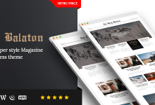 Photo of [Download-S2] Balaton v1.0.9 - Newspaper style Magazine WordPress