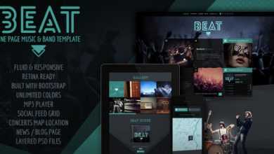 Photo of [Download-S2] Beat - Themeforest One-Page HTML5 Music & Band Template